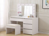Levede Dressing Table Vanity Set Stool VM1014-WH