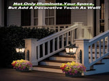 2-in-1 Solar Planter Light Outdoor - Metal Lamp Post & Wall Sconce with Planter Box - IP65 V888-ELOSUNG44744