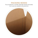 6-Pack Cube Cardboard Shipping Boxes for Small Business Packaging, Moving, and Storage Solutions V1369-AZ3-W-19359