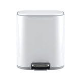 Cefito 20L Trash Bin Steel Pedal Bins Soft Close Kitchen Rubbish Waste Can White RB-20L-1C-WH
