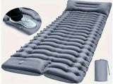 Grey 190cm Ultra-Light Foot Pump Inflatable Camping Sleeping Pad V888-ELOSUNG28865