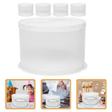 Round Paper Cake Boxes 5-Pack for Parties, Home, Dessert Shops, Bakery Supplies and Food Storage V1370-AZ4-09898