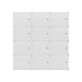 Artiss Shoe Rack DIY 12 Storage Cube Stackable White DIY-SHOE-12-WH