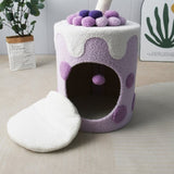 CATIO Purple Bubble Milktea Cat House V390-C7284