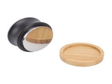 Coffee Distributor Stainless Steel Alloy Dual Head Adjustable Depth Coffee Leveler with Bamboo Base V1294-YM0715-3118220104814