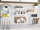 CARLA HOME Pegboard Wall Organizer Kit with 6 Modular Pegboards & 21 Accessories for Kitchen, V178-36272