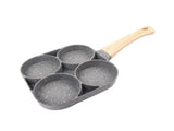 4-Hole Non-Stick Frying Pan, Egg & Pancake Cooking Pan, Induction & Gas Cooker V1263-JX-2986