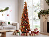 Jingle Jollys 160cm Pop Up Christmas Tree Artificial Christmas Tree Golden Maple Leaf PUT-XMAS-5IN-5