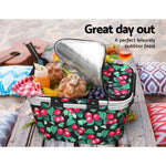 Alfresco Picnic Basket Folding Bag Hamper Insulated Storage Food Cover PICNIC-BAG-COVER-BKFR