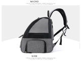 Light Blue Collapsible Pet Carrier Backpack with Trolley Sleeve V888-ELOSUNG10815
