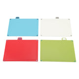 Plastic Cutting Board 4 Colors Rubber Flexible Coded Cutting Board with Storage Stand V1294-YM0901-3118230140111