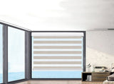 Marlow Blackout Zebra Roller Blind Curtains 150x210 Beige CD1015-150X210-WH