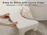 Premium Toilet Squat for Adults, Non-Slip Squatting Poop for Bathroom, Sturdy Pooping V1369-AZ3-W-03045
