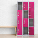 12-Door Locker for Office Gym Shed School Home Storage - 3-Digit Combination Lock V63-838911