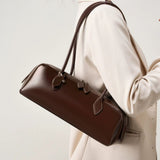 Women's niche design single shoulder large capacity cowhide armpit bag long strip baguette bag V1366-AZ2-W-10861