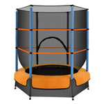 Everfit 4.5FT Trampoline for Kids Trampoline w/ Enclosure Safety Net Rebounder Gift Orange TRAMPO-C-MINI45-OR