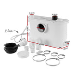 Giantz Macerator Sewerage Pump Waste Water Marine Toilet Disposal Unit Clean PUMP-MAC-400-WH