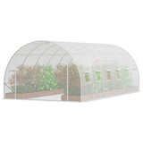 Walk-in Tunnel Greenhouse, 19.4x9.7x6.5 ft Hoop House Greenhouse Tunnel, Plant Hot House with V952-SDXWS20X10X78IHE2V0