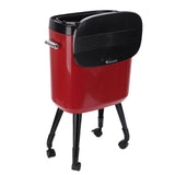 Tall Trash Can with Wheel Legs 15L Large Capacity Narrow Garbage Can for Kitchen Bathroom Living V1294-YM0901-3117250150411
