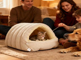 Cat Basket, Cat House, Cat Bed, Puppy Bed Cave, Nest-shaped Crate, for Daily Pet Care and Home Use, V1189-LC-DG-00261