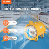 Portable Ventilator, 304.8mm/12inch Heavy Duty Cylinder Fan, 550W Strong Shop Exhaust Fan 2500CFM, V952-FBGSZ550W12INQAWHV3