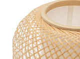 Natural Woven Bamboo Oval Table Lamp Light Shade Boho Tropical Coastal V563-75188