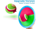 Toys Toss and Catch Game Set, Ball Sports Games with Paddles Balls and Storage Bag, Cotton ball toys V1263-JX-1402