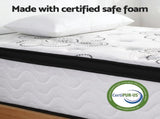 Giselle Bedding King Single Mattress 30cm Pocket Spring Euro Top Medium Firm Foam MATTRESS-E-VERVE-30-KS