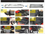 motorcycle side motorcycle storage bags, durable touring luggage, cruiser V1106-139-BLA-01486