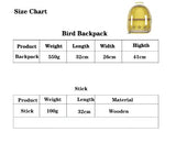 Red Stylish Transparent PVC Pet Carrier Backpack - Large Capacity, Multi-Use for Birds & V888-ELOSUNG21772