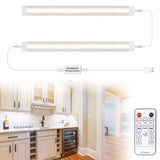 Led Under Cupboard Kitchen Lights, Dimmable Bar Cupboard Lights with Remote Control for V1171-CC-5VNWBAR30-2-RM