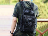 Fishing Tackle Backpack With Rod Holder Outdoor Shoulder Fishing Gear Bags - Deep Blue V1308-DSZKI-891-2