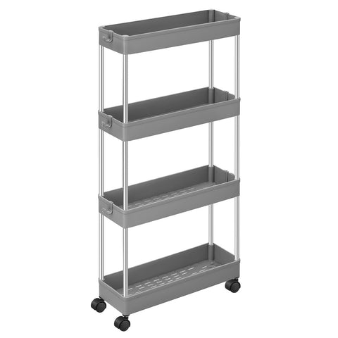 SONGMICS 4-Tier Storage Cart on Wheels Gray V227-8498402105160