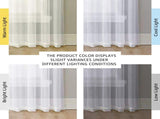 2 Pack White Sheer Curtains, Lightweight Grommet Window Drapes with Light Filtering for Bedroom and V1189-LC-AMZ-00225