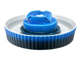 Ceramic Cat Water Fountain, 2.1 L Cupcake Pet Fountain, 360x Drinking Area and Multi-Layer V767-VVR-CWYSJLSTC21LWQMB6001V3