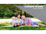 Caravan Privacy Screen Roll Out Awning 4.6x1.95M End Wall Side Sun Shade Grey AWN-CV-B-SS-46