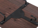 Motorcycle Helmet Rack with Jacket Hook Wood and Iron Wall Helmet Display Stand for Motorcycle Bike V1294-YM0901-3117230283811