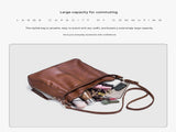 Women's Tote Bag PU Leather Shoulder Bag Underarm Bucket Bag with Wallet V1263-JX-3483
