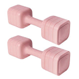 Centra Adjustable Dumbbells Set 2-5kg Quick Lock TPU Grip for Home Workout Pink SP1112-PK-AU