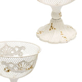 French Provincial Footed Bowl w Fleur-Di-Lis 24cm V637-37084BWL