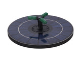 Bird Bath Fountains Solar Power for Outside with Color LED Lights 6 Nozzles 3 Rods for Garden Pond V1294-YM0901-3111250064211