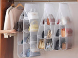 Hanging storage shelf - Closet organizer - Wardrobe organizer - 6 compartments - Suitable for V1188-MS-313-1104