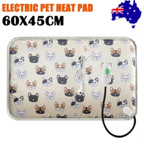 Waterproof Electric Pet Heat Pad Heated Heating Mat Blanket Dog Cat Bed 45X60CM V201-W12991199