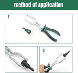 Electrical Disconnect Pliers, Fuel Line Pliers Automotive Electrical Connector Disconnect Pliers, V1258-DP02-F-812