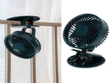 Portable Desk Fan 3 Speed Wind Mini Desktop Fan with Clip for Home Office and BedroomGreen V1294-YM0721-3113210022513