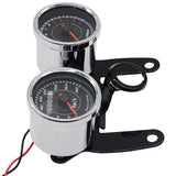 Motorcycle LED Tachometer and Speedometer Combo Meter for Motorbike Accessories, Dual Function Gauge V1369-AZ3-W-21639