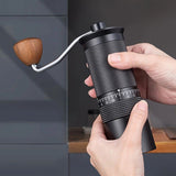 1-Pack, Manual Coffee Grinder, Hand Coffee Grinder with Built-in Digital Adjustable Setting, Black, V1232-SYKFQ001