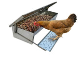 CARLA HOME Automatic Chicken Feeder Treadle - Galvanized Steel V178-36528