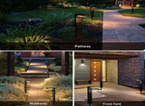 solar path 2-pack, warm white cool white, four lighting modes, outdoor lighting, garden V1102-124-14902-BLK-2PCS
