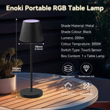 Enoki Portable RGB Table Lamp - Black V558-LL0516B